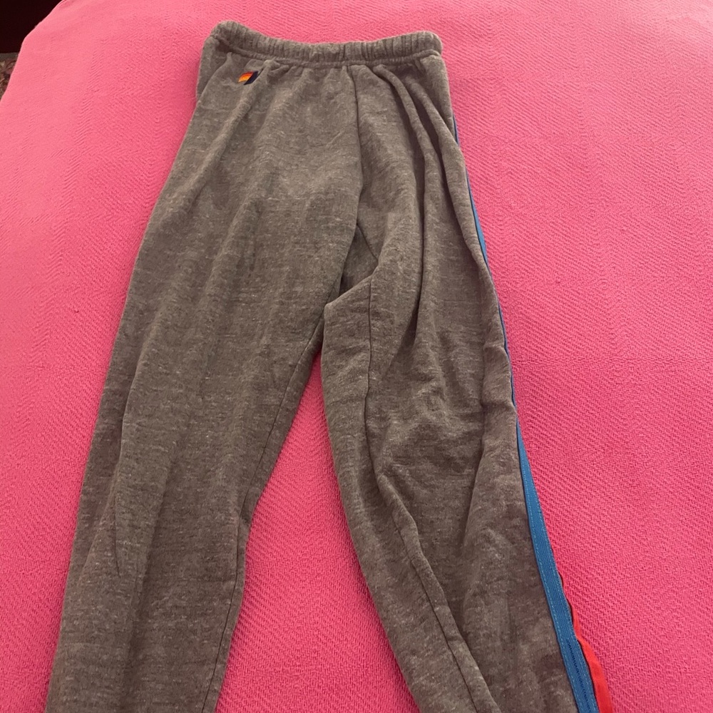 Aviator nation neon 5 strip sweatpants